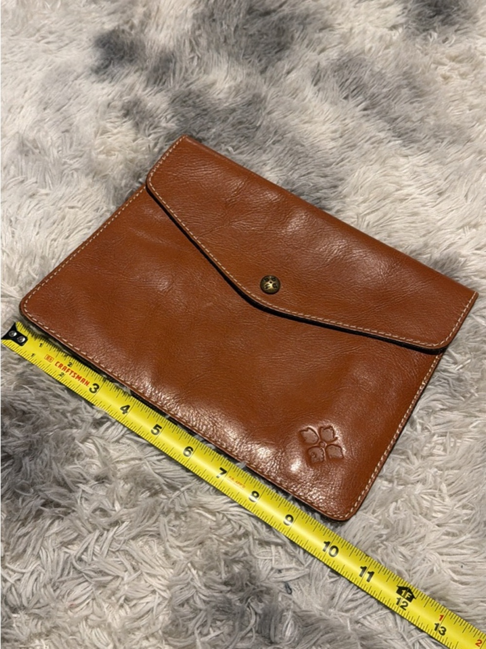 Patricia Nash Italian Leather mini tech portfolio iPad clutch